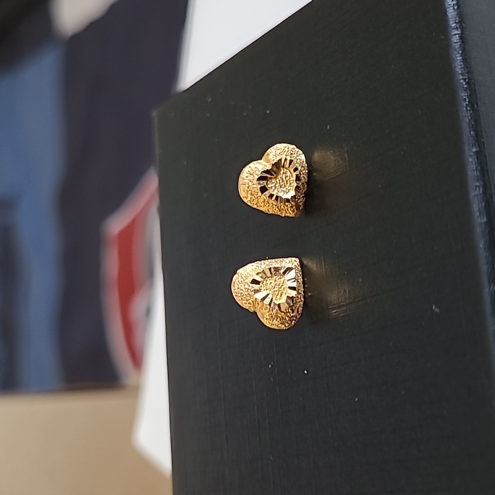 18k Real Gold Earrings